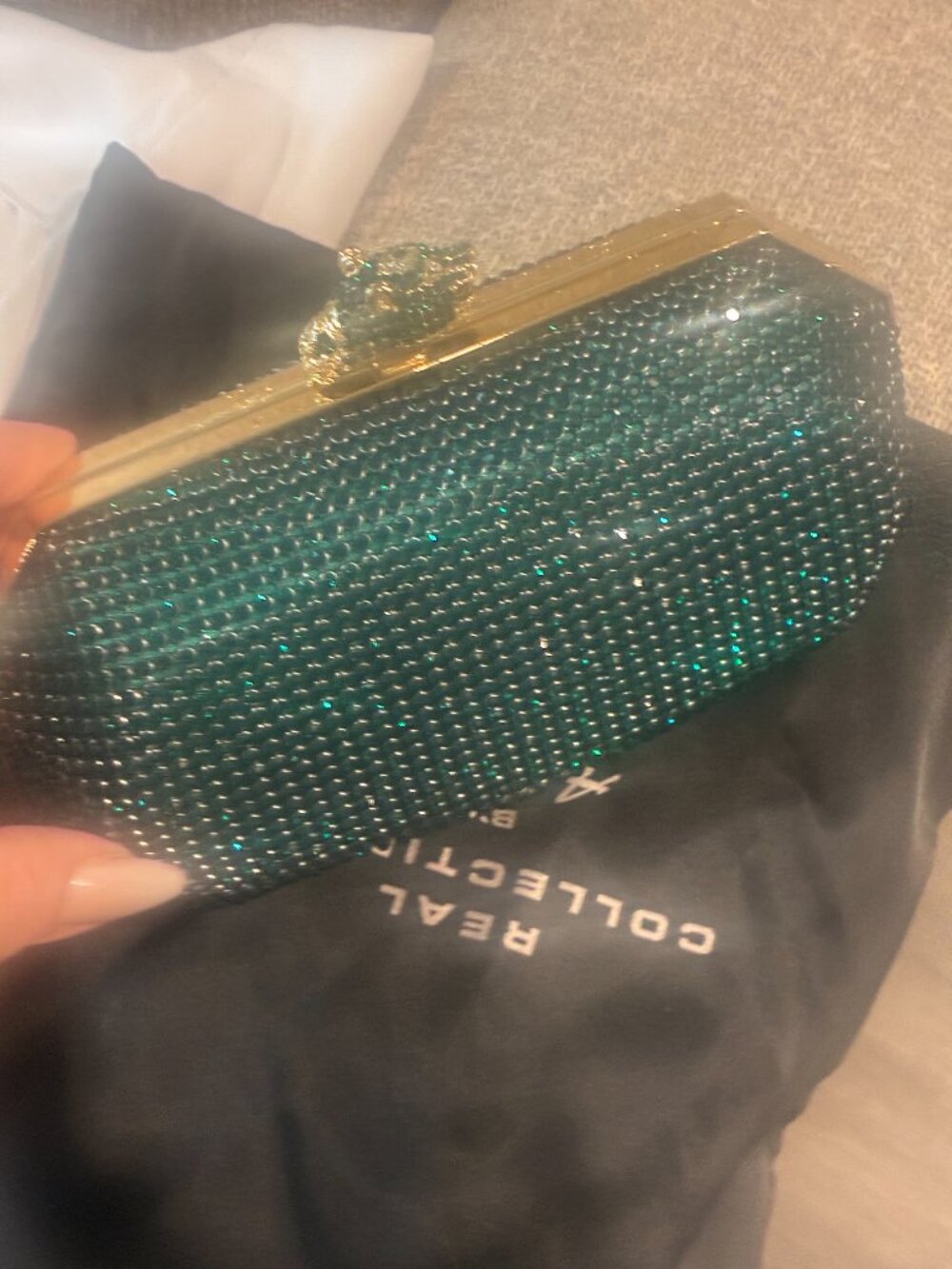 Real Collections By Adrienne Green Emerald Bag